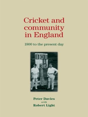 cover image of Cricket and community in England